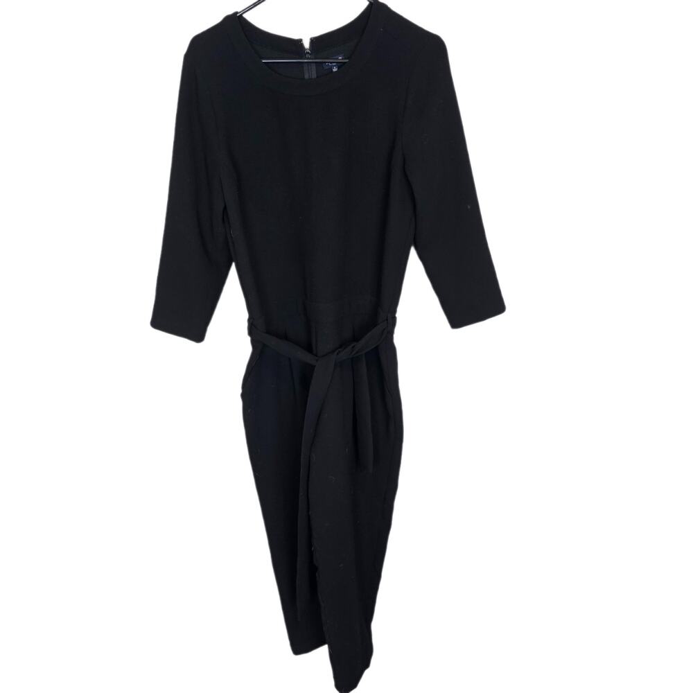 Madewell Jumpsuit One Piece Jumpsuit Long Sleeve Jumpsuit Women 4 Black Belted